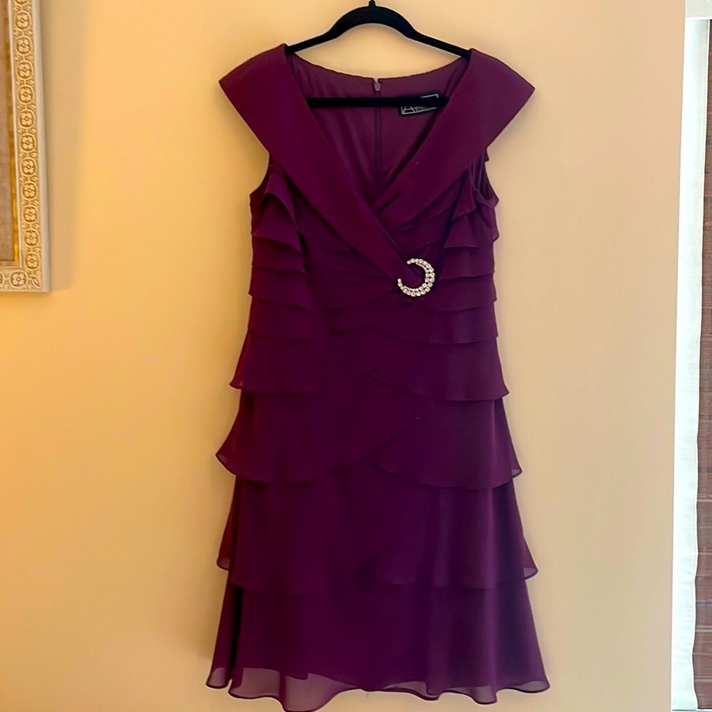 Rich Plum Colored Elegant Dress